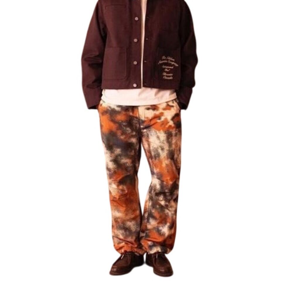 Adidem Asterisks Men's XS/S Brown Camo Wind Pants Streetwear Grunge Skate U4-6
